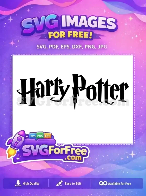 Free Lightning Scar Free Black Font Harry Potter Free SVG Free Lightning Scar Free Black Font Harry Potter Free SVG