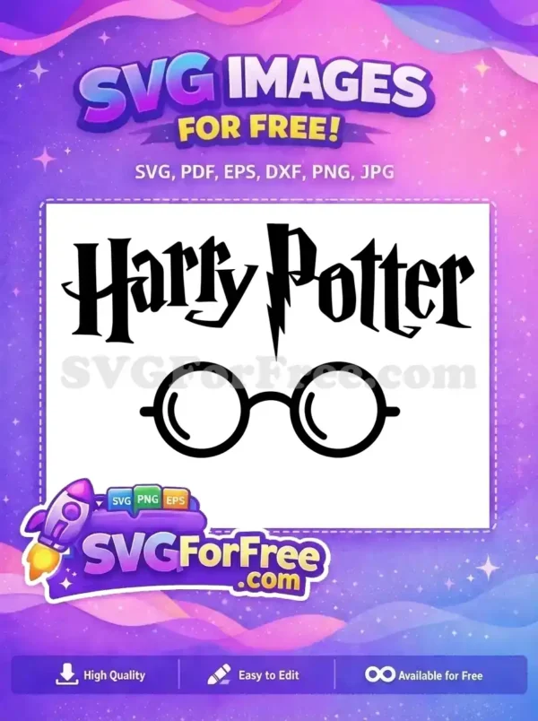 Free Glasses Scar Free Harry Potter Movie Free SVG Free Glasses Scar Free Harry Potter Movie Free SVG