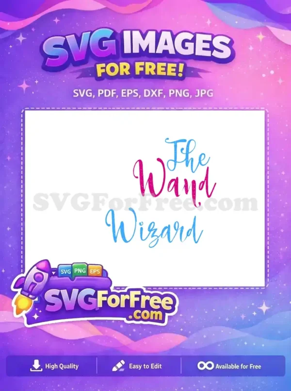 Free Script Wizard Free Wand Blue Pink Harry Potter Free SVG