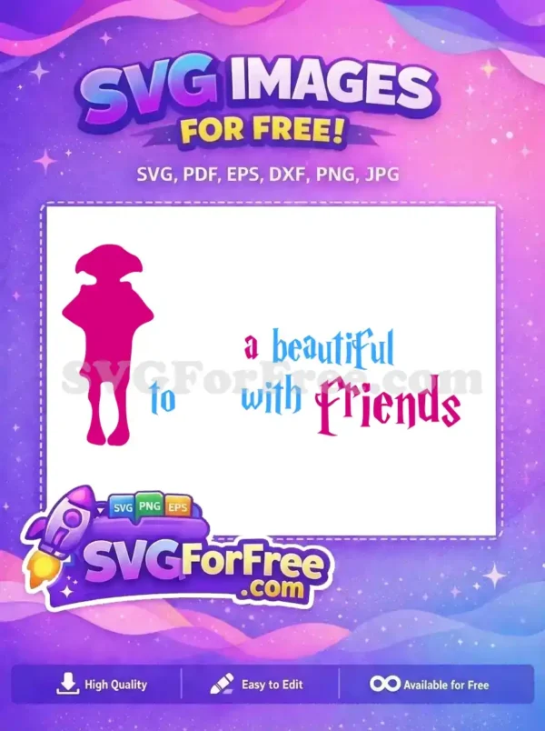 Free Dobby Silhouette Free Adorable Elf Harry Potter Free SVG