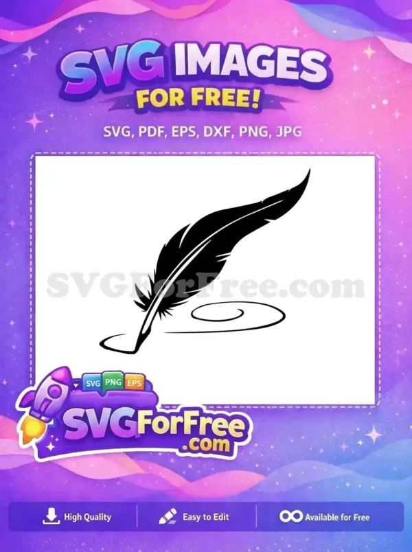 Free Quill Writing Free Feather Harry Potter Free SVG 1