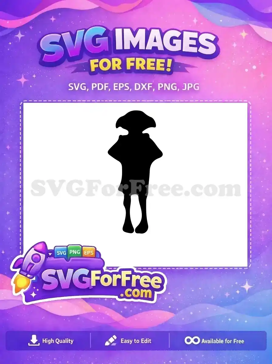 Free Dobby Silhouette Free House Elf Harry Potter Free SVG 4