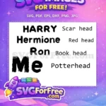 Free Scar Head Free Red Head Potterhead Free SVG - Instant Download