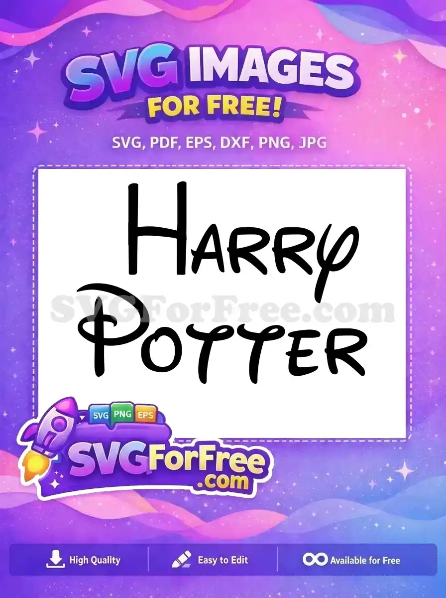 Free Black Font Free Harry Potter Movie Free SVG