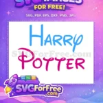 Free Blue Harry Free Pink Potter Harry Potter Free SVG - Instant Download
