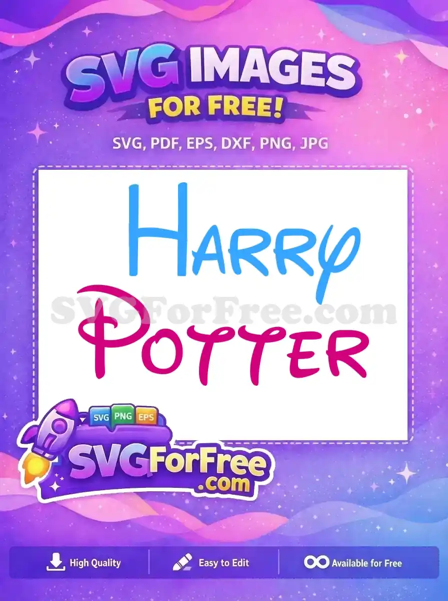 Free Blue Harry Free Pink Potter Harry Potter Free SVG