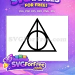 Free Deathly Hallows Symbol Free Harry Potter Free SVG - Instant Download