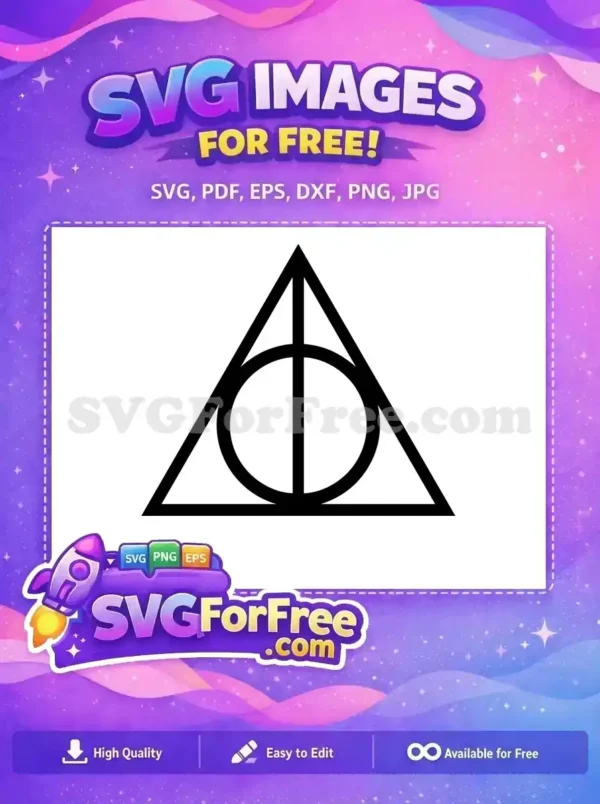 Free Deathly Hallows Symbol Free Harry Potter Free SVG