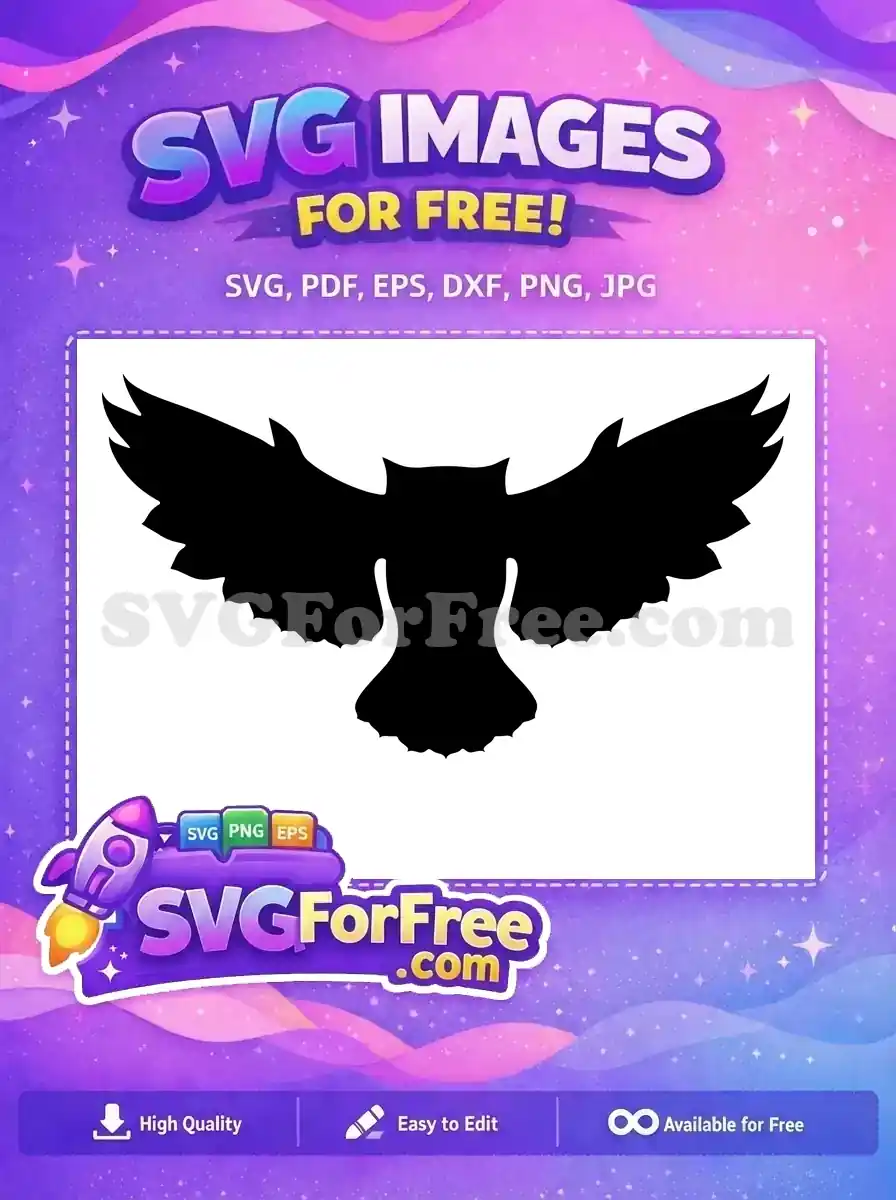 Free Hedwig Silhouette Free Flying Design Harry Potter Free SVG