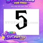 Free Number Five Free Harry Potter Harry Potter Free SVG - Instant Download