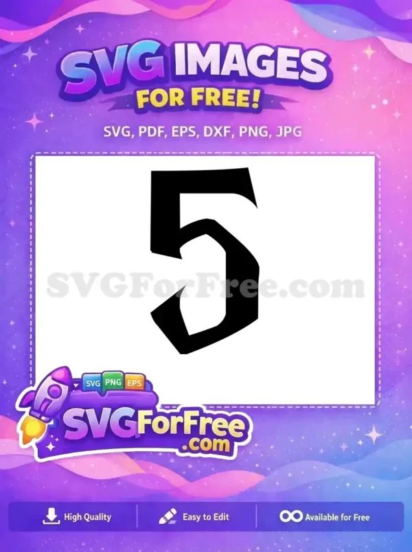 Free Number Five Free Harry Potter Harry Potter Free SVG