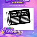 Free Black Newspaper Free Article Harry Potter Free SVG - Instant Download