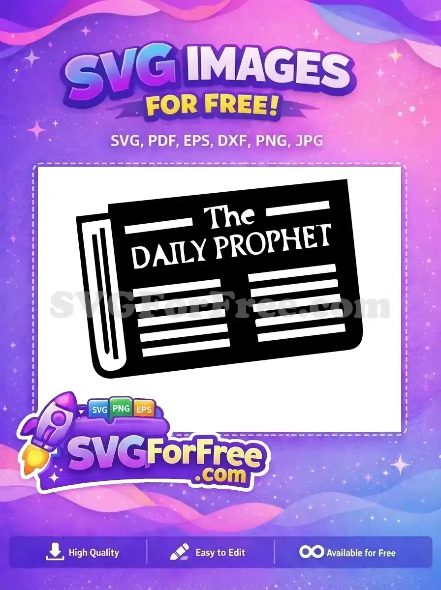 Free Black Newspaper Free Article Harry Potter Free SVG