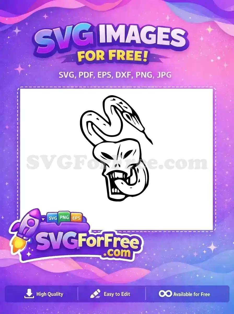 Free Skull Snake Free Dark Mark Harry Potter Free SVG 2