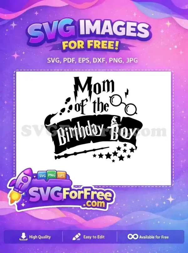 Free Mom Birthday Free Hat Wand Stars Harry Potter Free SVG Free Mom Birthday Free Hat Wand Stars Harry Potter Free SVG