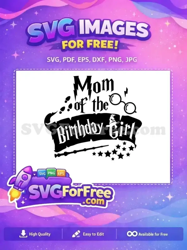 Free Mom Birthday Free Hat Birthday Harry Potter Free SVG
