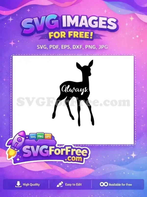 Free Doe Always Silhouette Free Harry Potter Scene Free SVG