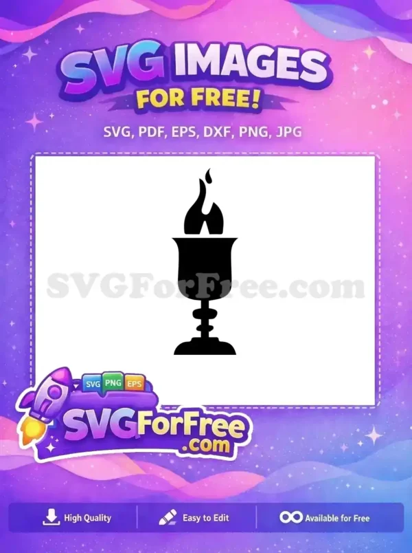 Free Goblet Of Fire Free Black Silhouette Harry Potter Free SVG