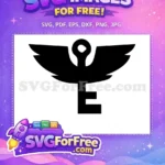 Free Winged Key Free Black Silhouette Harry Potter Free SVG 3 - Instant Download