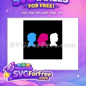 Free Blue Haired Free Pink Haired Harry Potter Free SVG 2