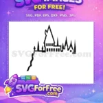 Free Hogwarts Castle Silhouette Free Wizarding World Harry Potter Free SVG 7 - Instant Download