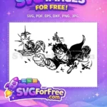 Free Quidditch Player Free Broomstick Harry Potter Free SVG - Instant Download