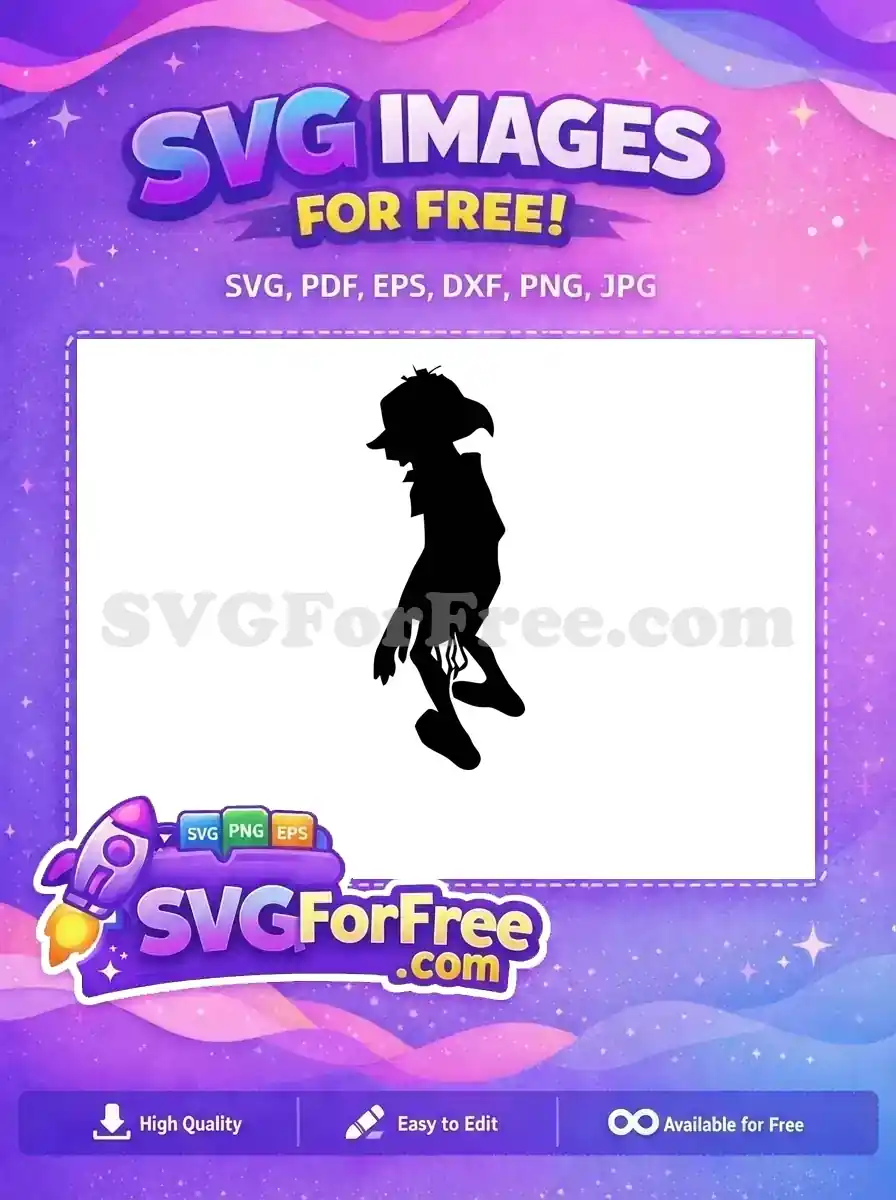Free Dobby Silhouette Free House Elf Harry Potter Free SVG 6