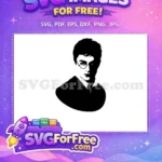 Free Wizard Glasses Free Black Silhouette Harry Potter Free SVG 1 - Instant Download