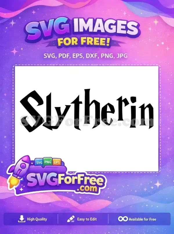 Free Slytherin House Free Black Lettering Harry Potter Free SVG Free Slytherin House Free Black Lettering Harry Potter Free SVG