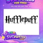 Free Hufflepuff Crest Free Harry Potter Text Free SVG - Instant Download
