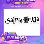 Free Salvo Hexia Text Free Calligraphy Harry Potter Free SVG - Instant Download