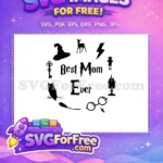 Free Wizard Hat Free Deer Silhouette Best Mom Ever Free SVG - Instant Download