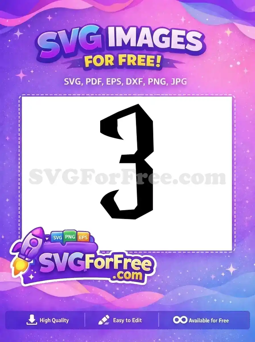 Free Number Three Free Goblet Fire Harry Potter Free SVG