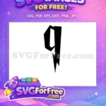 Free Initial Q Free Letter Monogram Harry Potter Free SVG - Instant Download