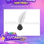 Free Quill Feather Free Inkwell Harry Potter Free SVG - Instant Download