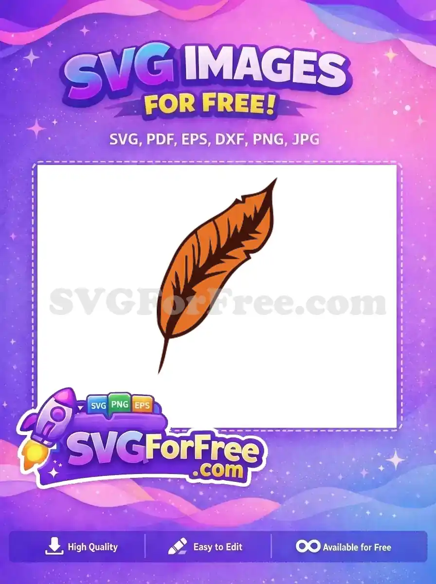 Free Orange Feather Free Quill Harry Potter Free SVG