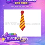 Free Gryffindor Tie Free Striped Necktie Harry Potter Free SVG - Instant Download