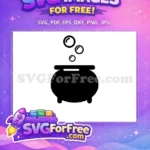 Free Bubbling Cauldron Free Black Pot Harry Potter Free SVG 2 - Instant Download