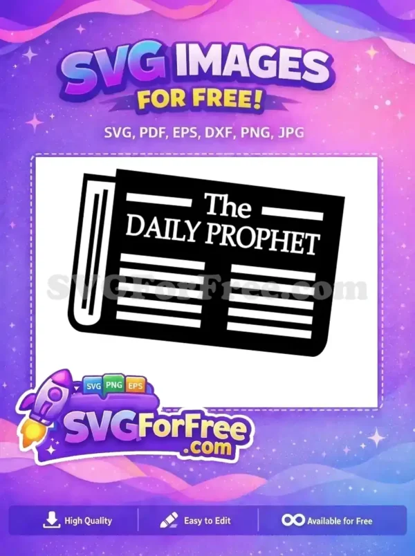 Free Newspaper Title Free Daily Prophet Harry Potter Free SVG 1