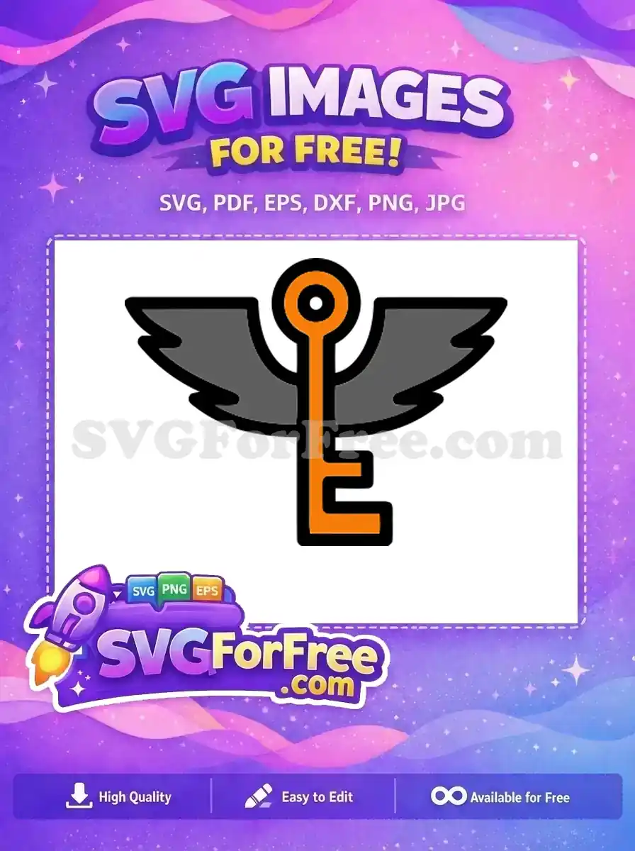 Free Golden Winged Key Free Harry Potter Movie Free SVG