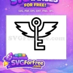 Free Winged Key Free Harry Potter Flying Key Harry Potter Free SVG - Instant Download