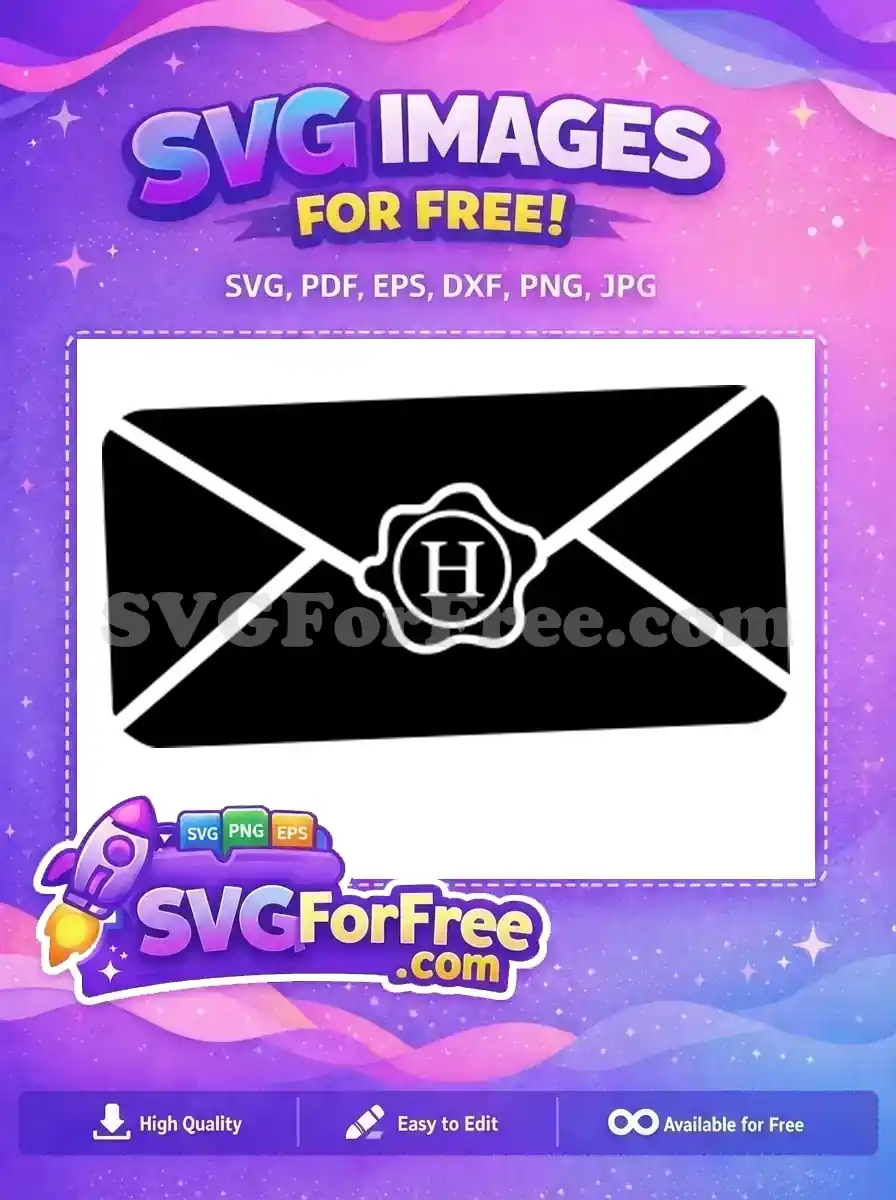 Free Hogwarts Letter Free Wax Seal Harry Potter Free SVG 8