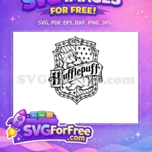 Free Badger Crest Free Fleur Black Harry Potter Free SVG