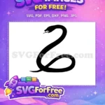 Free Slytherin Snake Silhouette Free Dark Mark Harry Potter Free SVG - Instant Download