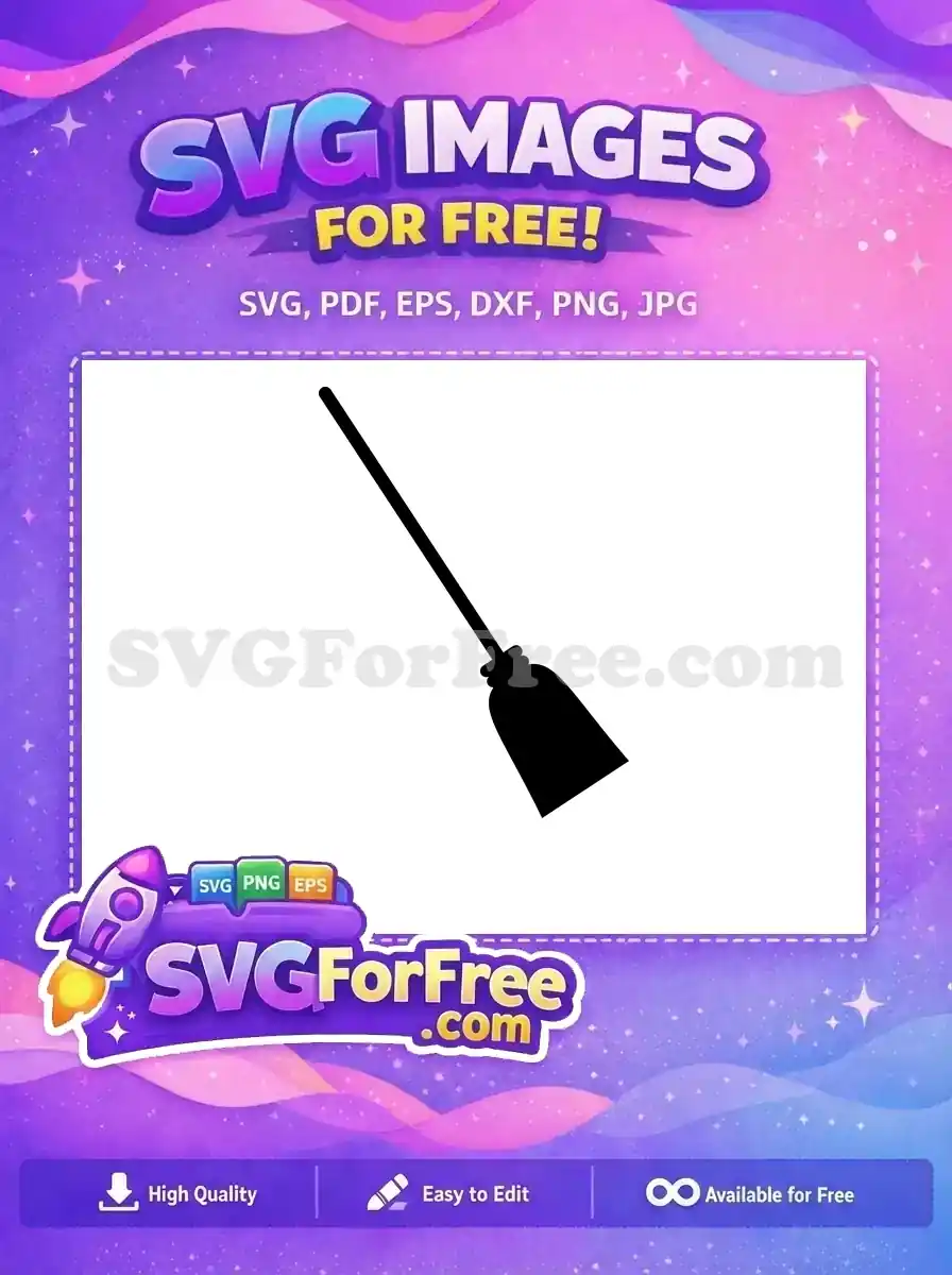 Free Broomstick Silhouette Free Wizarding World Harry Potter Free SVG 2
