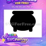 Free Black Cauldron Free Magic Potion Harry Potter Free SVG - Instant Download
