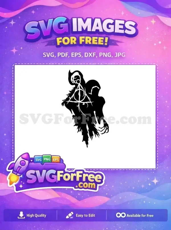 Free Grim Reaper Deathly Hallows Free Harry Potter Movie Free SVG