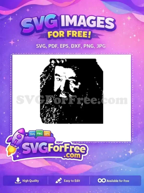 Free Severus Snape Portrait Free Dark Wizard Harry Potter Free SVG 2