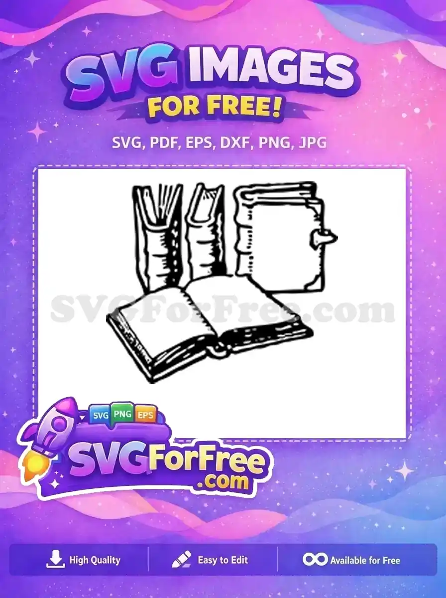 Free Open Books Free Hogwarts Harry Potter Free SVG