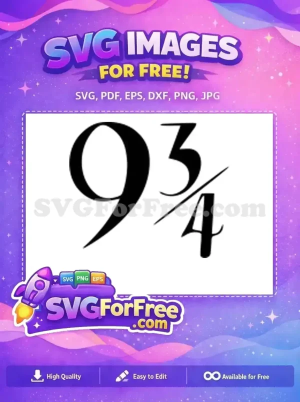 Free Platform 9 34 Free Hogwarts Express Harry Potter Free SVG 2 Free Platform 9 34 Free Hogwarts Express Harry Potter Free SVG 2